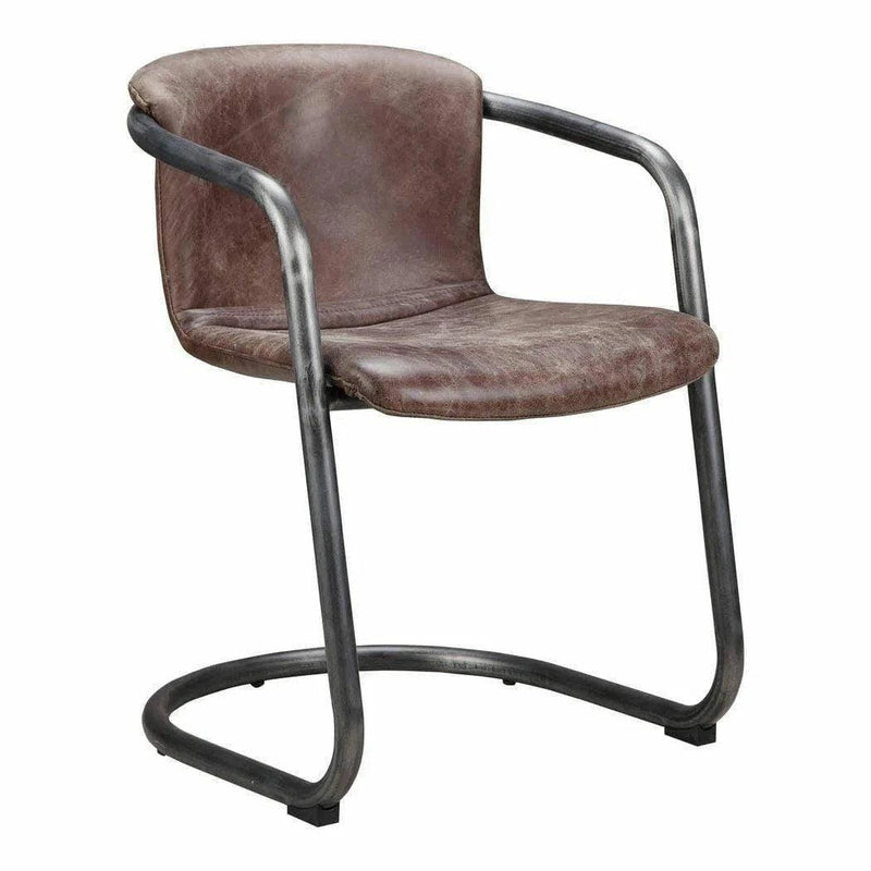 Freeman Grazed Leather Dining Chair (Set Of 2)