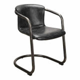 Freeman Grazed Leather Dining Chair (Set Of 2)