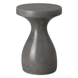 22 in. Caemen Teardrop Terrazzo Outdoor Garden Stool Outdoor Stools LOOMLAN By Emissary