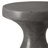 22 in. Caemen Teardrop Terrazzo Outdoor Garden Stool Outdoor Stools LOOMLAN By Emissary