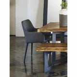 22 Inch Dining Chair Black (Set Of 2) Black Contemporary Dining Chairs LOOMLAN By Moe's Home