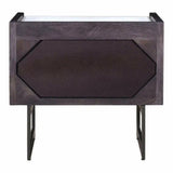 22 Inch Nightstand Dark Grey Contemporary Nightstands LOOMLAN By Moe's Home