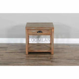 22" Square Durango Wood Accent End Side able Side Tables LOOMLAN By Sunny D