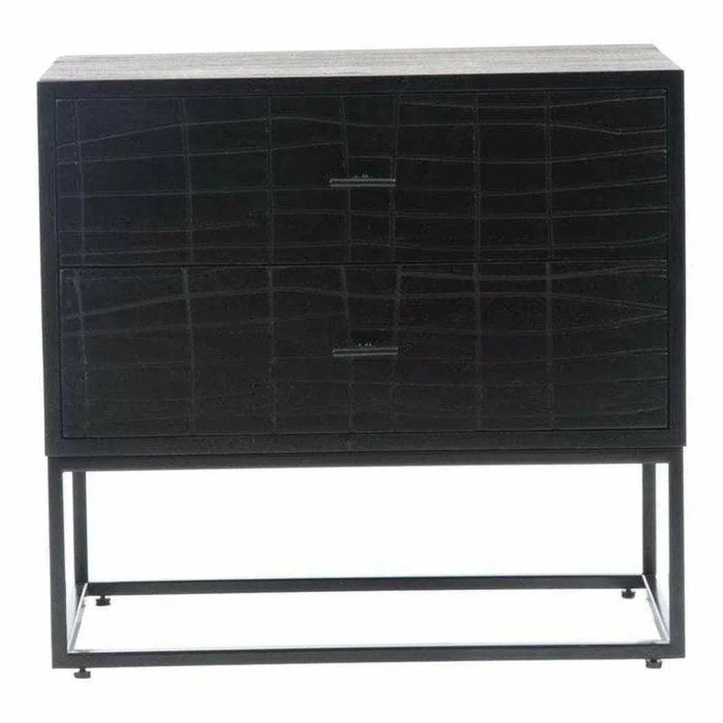 23.5 Inch Nightstand Black Contemporary Nightstands LOOMLAN By Moe's Home