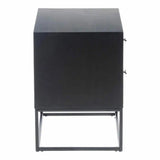 23.5 Inch Nightstand Black Contemporary Nightstands LOOMLAN By Moe's Home