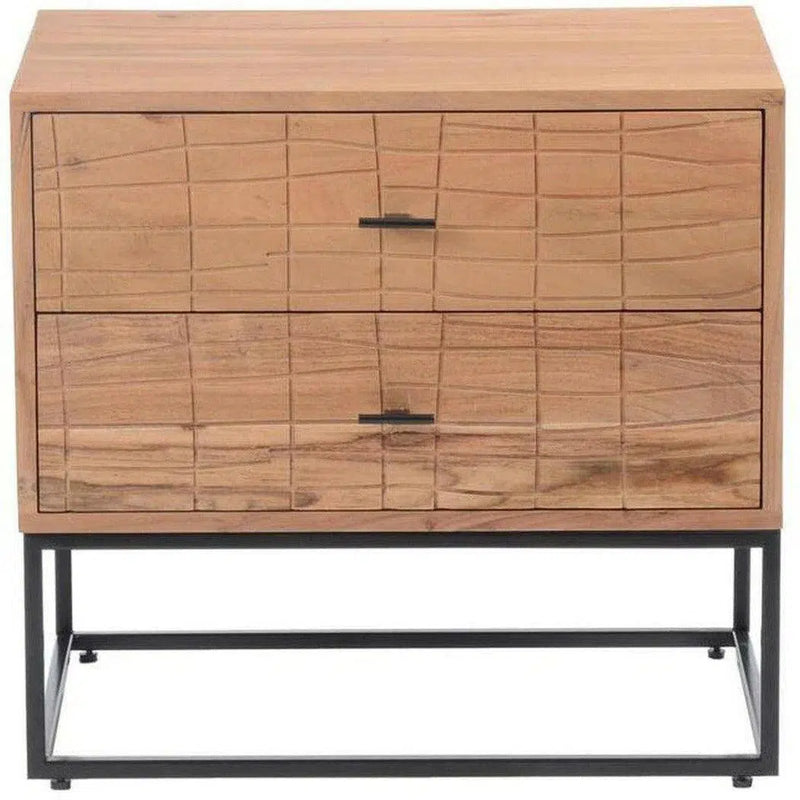 23.5 Inch Nightstand Natural Contemporary Nightstands LOOMLAN By Moe's Home