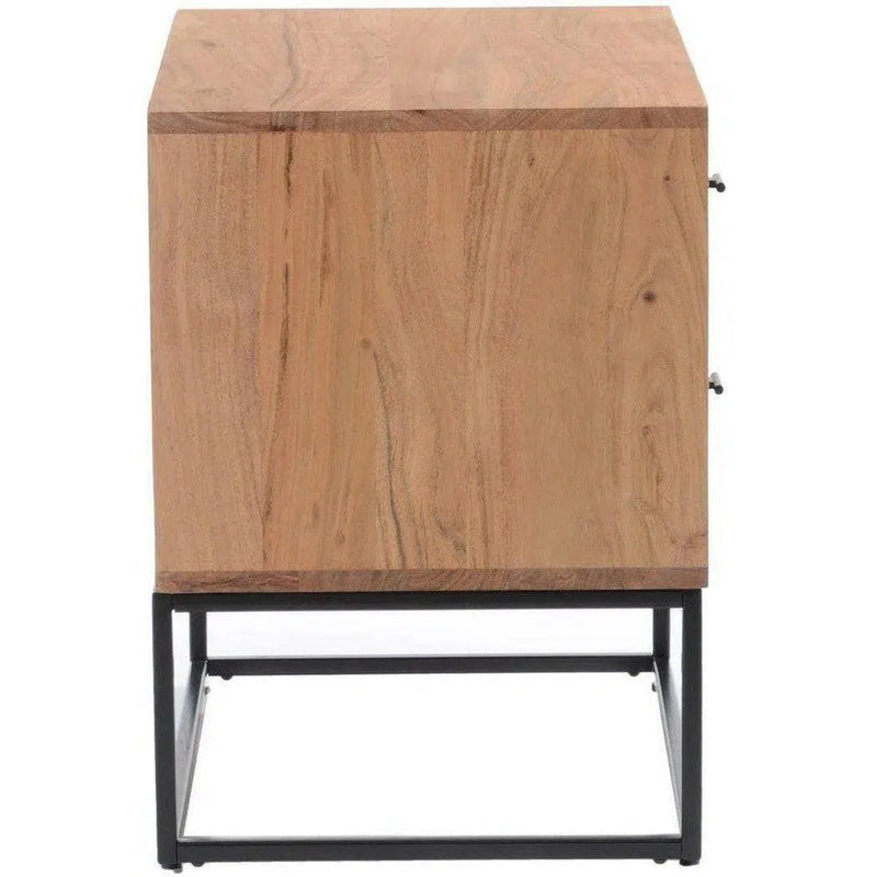 23.5 Inch Nightstand Natural Contemporary Nightstands LOOMLAN By Moe's Home