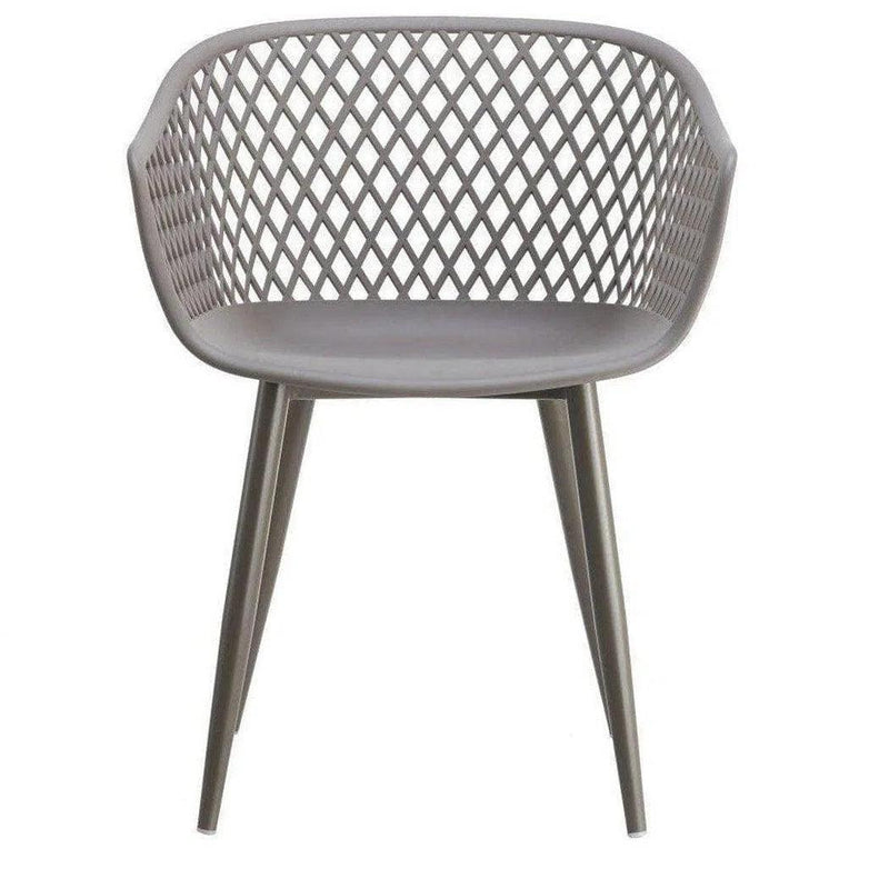 23.5 Inch Outdoor Chair Grey (Set of 2) Grey Contemporary Outdoor Accent Chairs LOOMLAN By Moe's Home