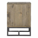 26 Inch Nightstand Brown Rustic Nightstands LOOMLAN By Moe's Home