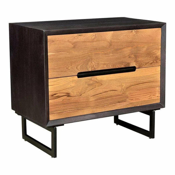 28 Inch Nightstand Brown Scandinavian Nightstands LOOMLAN By Moe's Home