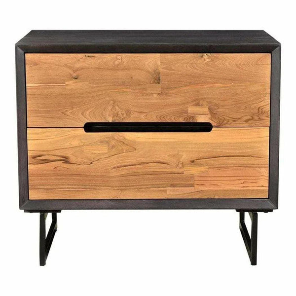 28 Inch Nightstand Brown Scandinavian Nightstands LOOMLAN By Moe's Home