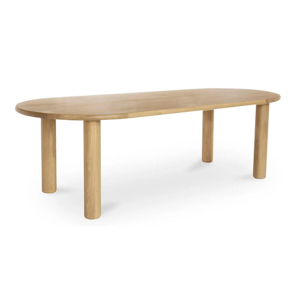 29.5 in. Milo Natural Solid Oak Geometric Dining Table Dining Tables LOOMLAN By Moe's Home