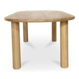 29.5 in. Milo Natural Solid Oak Geometric Dining Table Dining Tables LOOMLAN By Moe's Home