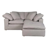 3 PC Stain Resistant Condo Grey Nook Modular Modular Sofas LOOMLAN By Moe's Home