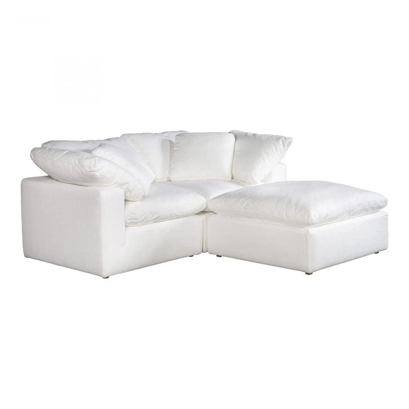 3 PC Stain Resistant Performance Fabric White Nook Modular Modular Sofas LOOMLAN By Moe's Home