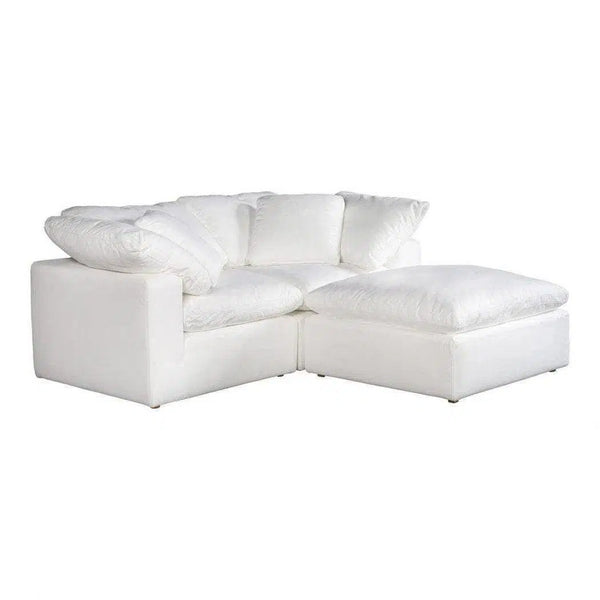 3 PC Stain Resistant Performance Terra Condo White Nook Modular Modular Sofas LOOMLAN By Moe's Home