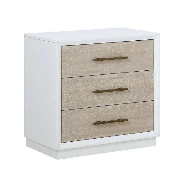 30" High Gloss Boca Grande Three Drawer Nightstand Nightstands LOOMLAN By Panama Jack