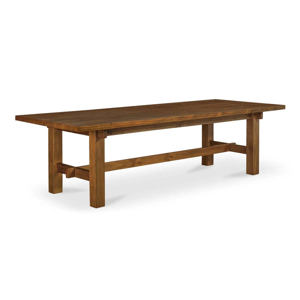 30 in. Mikoshi Solid Pine Brown Rectangular Dining Table Dining Tables LOOMLAN By Moe's Home