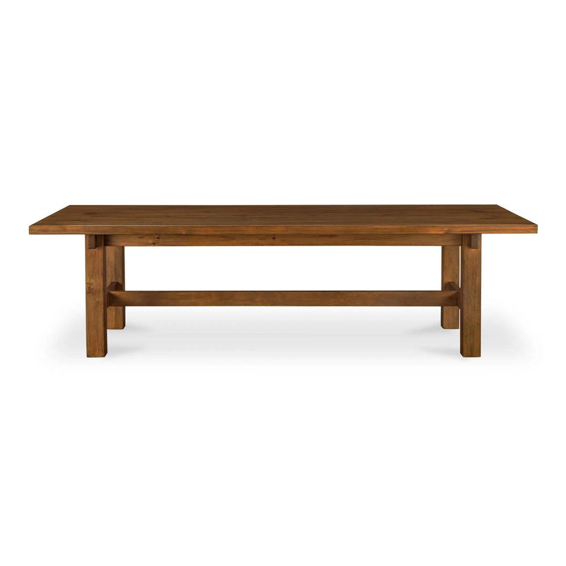 30 in. Mikoshi Solid Pine Brown Rectangular Dining Table Dining Tables LOOMLAN By Moe's Home