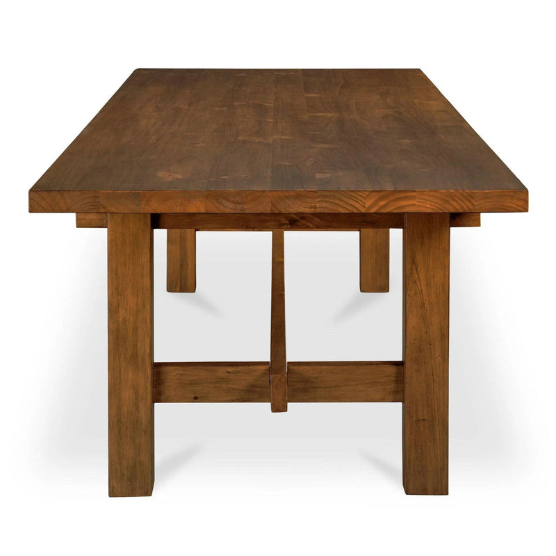 30 in. Mikoshi Solid Pine Brown Rectangular Dining Table Dining Tables LOOMLAN By Moe's Home