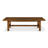 30 in. Mikoshi Solid Pine Brown Rectangular Dining Table Dining Tables LOOMLAN By Moe's Home