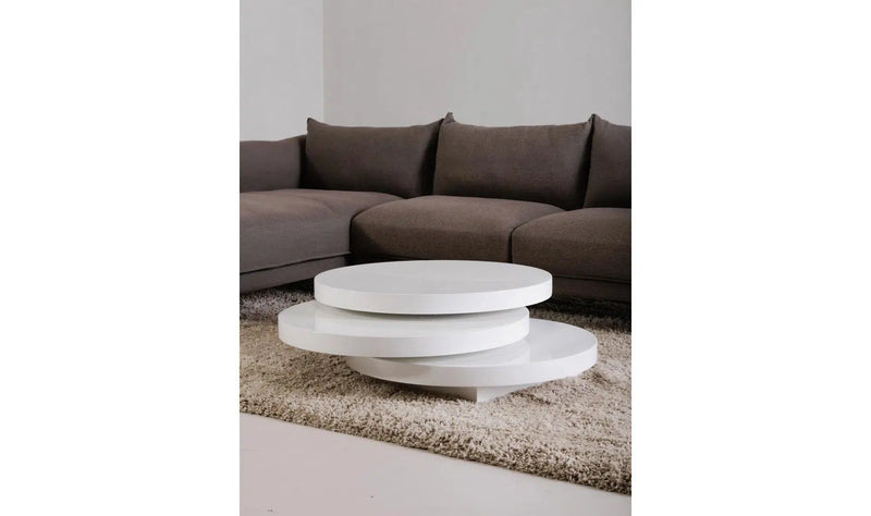 31.5 Inch Coffee Table White Modern Coffee Tables LOOMLAN By Moe's Home