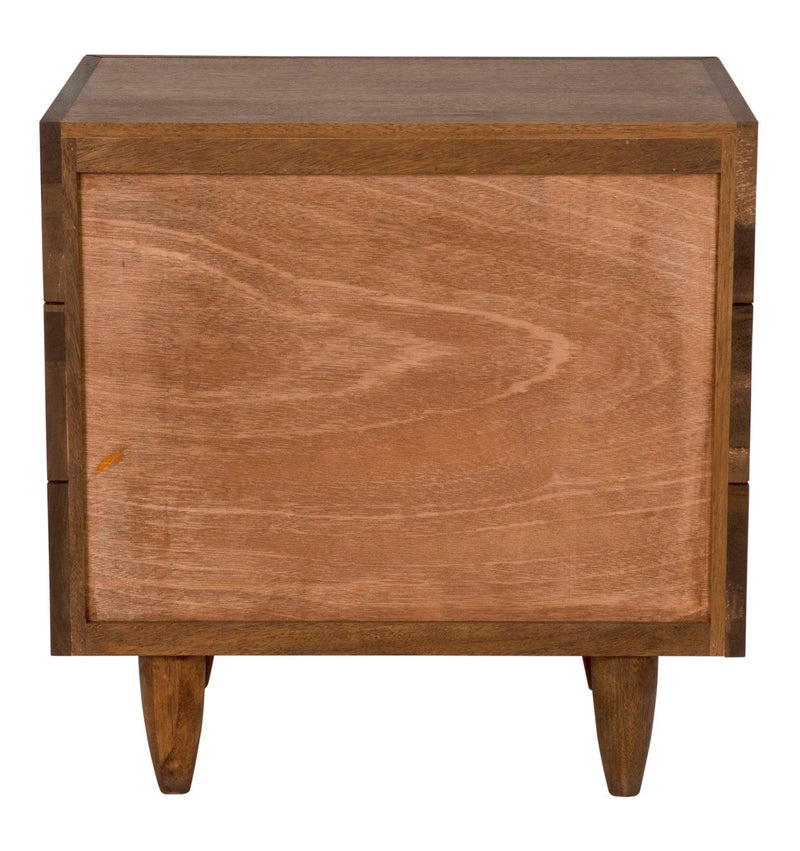 32" David Wood Rectangle Side Table Side Tables LOOMLAN By Noir