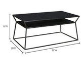 35 Inch Coffee Table Black Contemporary Coffee Tables LOOMLAN By Moe's Home