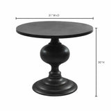 35 Inch Dining Table Black Retro Dining Tables LOOMLAN By Moe's Home