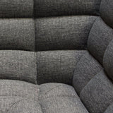 3PC Corner Modular Sectional Scooped Seat in Grey Fabric Modular Sofas LOOMLAN By Diamond Sofa