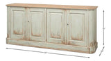 4 Door Sideboard Sage Buffet for Dining Room Sideboards LOOMLAN By Sarreid