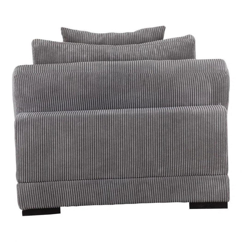 4 PC Grey Corduroy Couch Large Nook Reversible Modular Sofa Modular Sofas LOOMLAN By Moe's Home