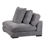 4 PC Grey Corduroy Couch Large Nook Reversible Modular Sofa Modular Sofas LOOMLAN By Moe's Home