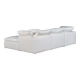 4 PC Set Stain Resistant Terra Condo White Sectional Modular Lounge Modular Sofas LOOMLAN By Moe's Home