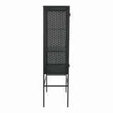 40 Inch Cabinet Black Industrial Bookcases LOOMLAN By Moe's Home