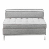 40 Inch Storage Ottoman Grey Modern Ottomans LOOMLAN By Moe's Home