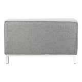 40 Inch Storage Ottoman Grey Modern Ottomans LOOMLAN By Moe's Home