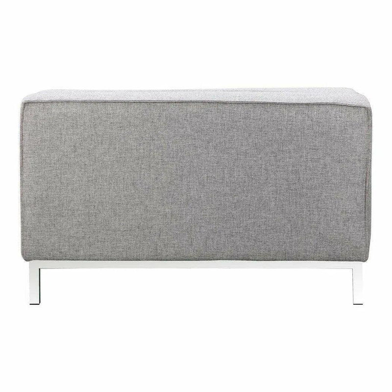 40 Inch Storage Ottoman Grey Modern Ottomans LOOMLAN By Moe's Home