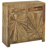 40" Reclaimed Wood Accent Cabinet with 2 Drawers and 2 Doors Accent Cabinets LOOMLAN By LOOMLAN