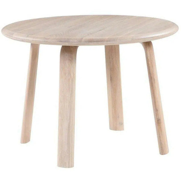 42 Inch Round Dining Table White Oak Natural Scandinavian Dining Tables LOOMLAN By Moe's Home