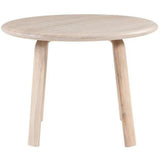 42 Inch Round Dining Table White Oak Natural Scandinavian Dining Tables LOOMLAN By Moe's Home