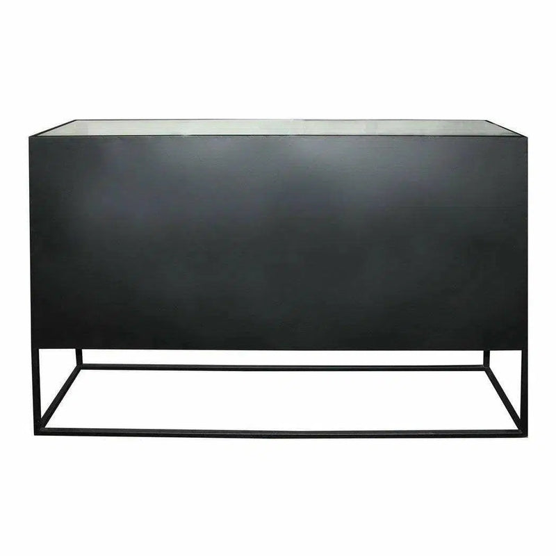 47 Inch Cabinet Black Industrial Sideboards LOOMLAN By Moe's Home