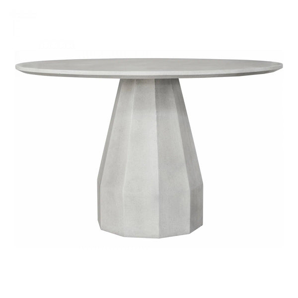 47 Inch Outdoor Dining Table Antique White Concrete Outdoor Dining Tables LOOMLAN By Moe's Home