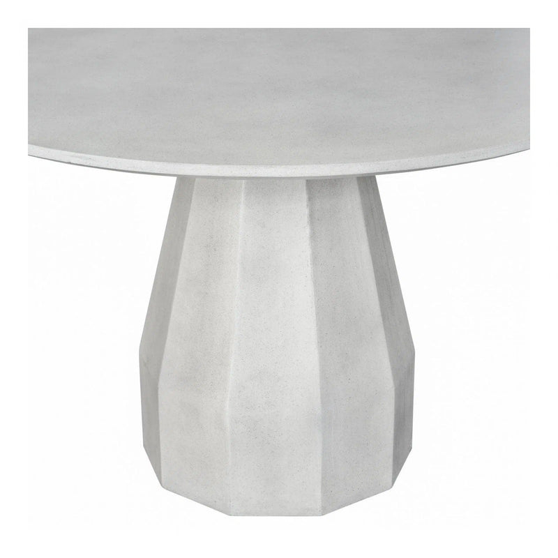 47 Inch Outdoor Dining Table Antique White Concrete Outdoor Dining Tables LOOMLAN By Moe's Home