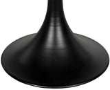 48" Herno Black Steel Dining Table Dining Tables LOOMLAN By Noir