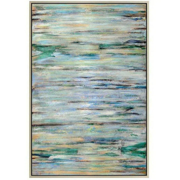 48 Inch Braid Multicolor Canvas Art Contemporary Artwork LOOMLAN By Moe's Home