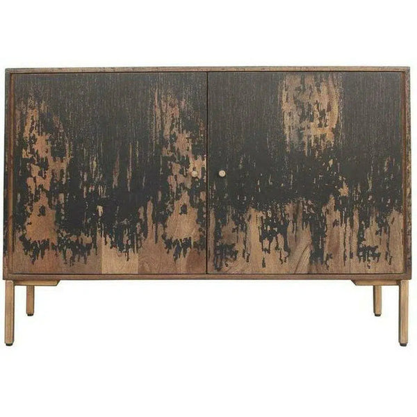 48 Inch Sideboard Small Black Rustic Sideboards LOOMLAN By Moe's Home