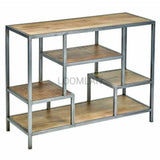 48" Wide Free Standing Staggered Etagere Shelf Etageres LOOMLAN By LOOMLAN