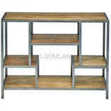 48" Wide Free Standing Staggered Etagere Shelf Etageres LOOMLAN By LOOMLAN