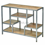 48" Wide Free Standing Staggered Etagere Shelf Etageres LOOMLAN By LOOMLAN